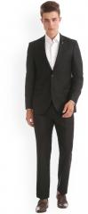 Arrow Black Solid Single Breasted Formal Suit men