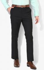 Arrow Charcoal Solid Slim Fit Formal Trouser men
