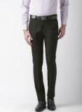 Arrow Men Black Slim Fit Solid Formal Trousers