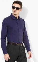 Arrow New York Purple Striped Slim Fit Formal Shirt men