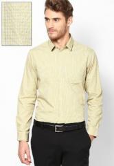 Arrow New York Yellow Snug Fit Formal Shirt men