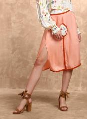 Ash Haute Couture Peach Solid Skirt women