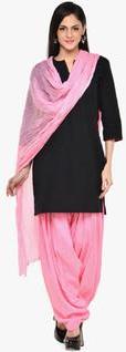 Ashmita Pink Solids Bottom & Dupatta Sets women