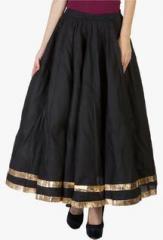 Be Indi Black Flared Skirt women