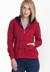 Belle Fille Red Solid Winter Jacket women
