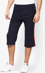 Berge Navy Blue Solid Regular Fit Shorts men