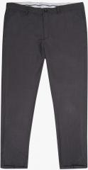 Blackberrys Charcoal Grey Skinny Fit Solid Chinos men