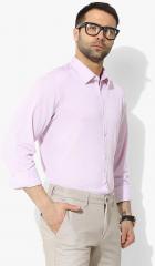 Blackberrys Pink Slim Fit Self Design Formal Shirt men