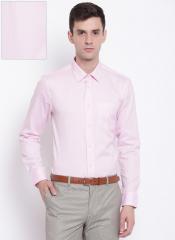 Blackberrys Pink Slim Fit Solid Formal Shirt men
