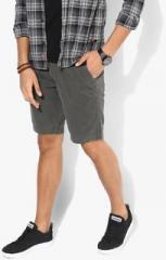 Breakbounce Grey Solid Regular Fit Shorts men