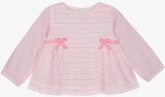 Budding Bees Pink Striped Casual Top girls