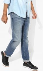 Calvin Klein Jeans Blue Solid Low Rise Skinny Fit Jeans men