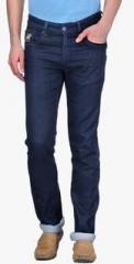 Canary London Blue Solid Slim Fit Jeans men