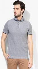 Celio Grey Printed Polo T Shirt men