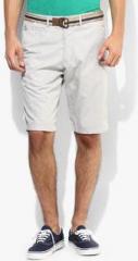 Celio Grey Solid Shorts men
