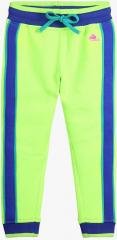 Cherry Crumble Lime Green Straight Fit Track Pants girls