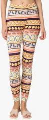 Chumbak Multicoloured Printed Leggings women
