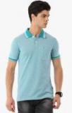 Classic Polo Turquoise Blue Solid Slim Fit Polo T shirt men