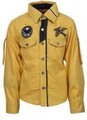 Cool Quotient Yellow Casual Shirt boys