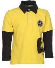 Cool Quotient Yellow Polo Shirt boys