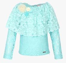 Cutecumber Turquoise Party Top girls