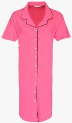 De-nap Pink Solid Sleepdress women