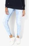 Deal Jeans Blue Skinny Fit Mid Rise Highly Distressed Jeans women