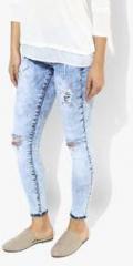 Deal Jeans Blue Washed Mid Rise Skinny Fit Jeans women