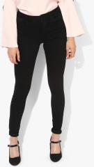 Dorothy Perkins Black Washed Skinny Fit Mid Rise Jeans women