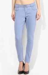 Dorothy Perkins Blue Solid Skinny Fit Jeans women