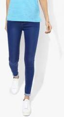 Dorothy Perkins Blue Washed Mid Rise Skinny Fit Jeans women