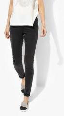 Dorothy Perkins Dark Grey Washed Mid Rise Skinny Fit Jeans women