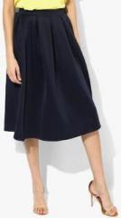 Dorothy Perkins Navy Blue Flared Skirt women