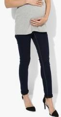 Dorothy Perkins Navy Blue Solid Jeans women