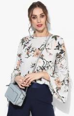 Dorothy Perkins Off White Printed Blouse women