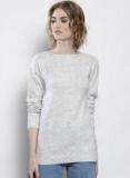 DOROTHY PERKINS Women Grey Melange Solid Pullover