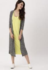 Dressberry Charcoal Grey Solid Shrugs women