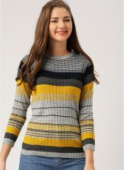 Dressberry Multicoloured Striped Sweater women