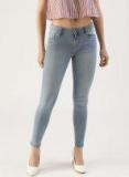DressBerry Women Blue Skinny Fit Mid Rise Clean Look Stretchable Jeans