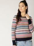 ESPRIT Women Multicoloured Striped Pullover