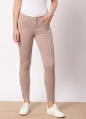 Ether Mauve Skinny Fit Mid Rise Clean Look Stretchable Cropped Jeans women
