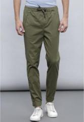 Ether Olive Solid Joggers men