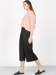 Ether Peach Solid Sweater women