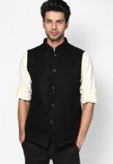Even Solid Black Nehru Jacket for men price - Best buy price in India ...