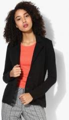 Fame Forever By Lifestyle Black Solid Summer Jacket women