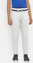 Fame Forever By Lifestyle Grey Melange Straight Fit Track Pant boys