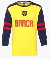 Fc Barcelona Yellow Graphic Sweatshirt boys
