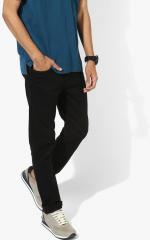 Flying Machine Black Solid Narrow Fit Jeans men