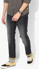 Flying Machine Blue Michael Slim Fit Mid Rise Clean Look Stretchable Jeans men