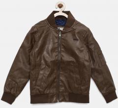 Flying Machine Brown Solid Bomber boys